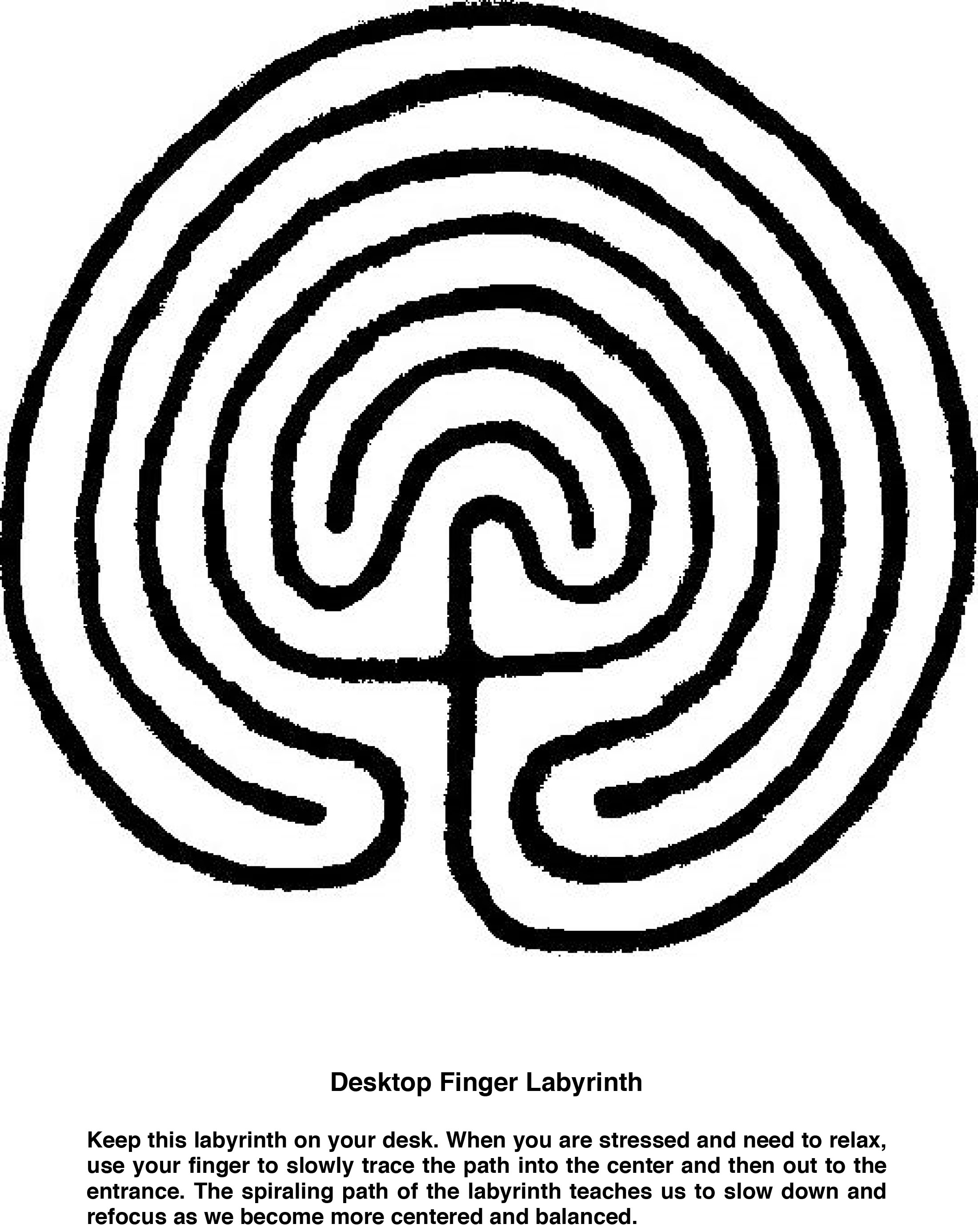 Finger-labyrinth