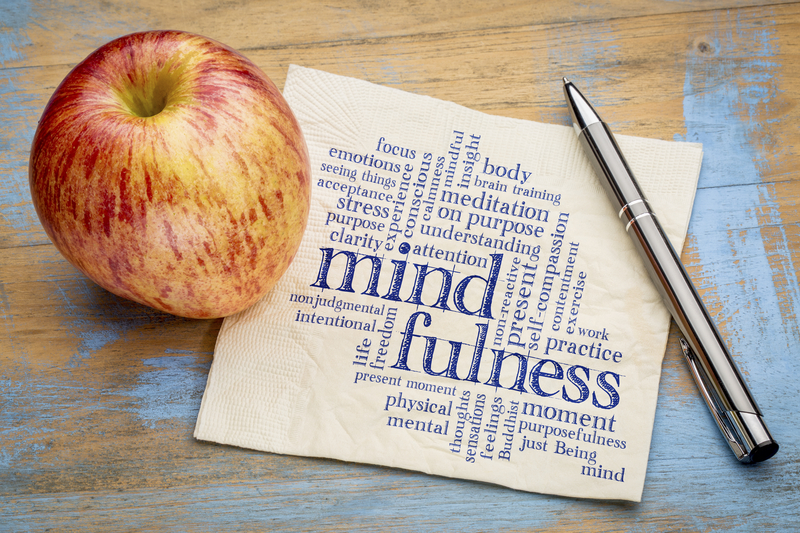 mindfulness-apple-napkin-dreamstime_s_73477475