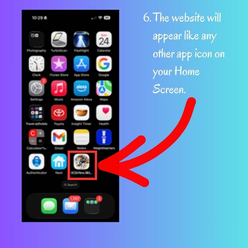 Step6-AddSiteToIphone